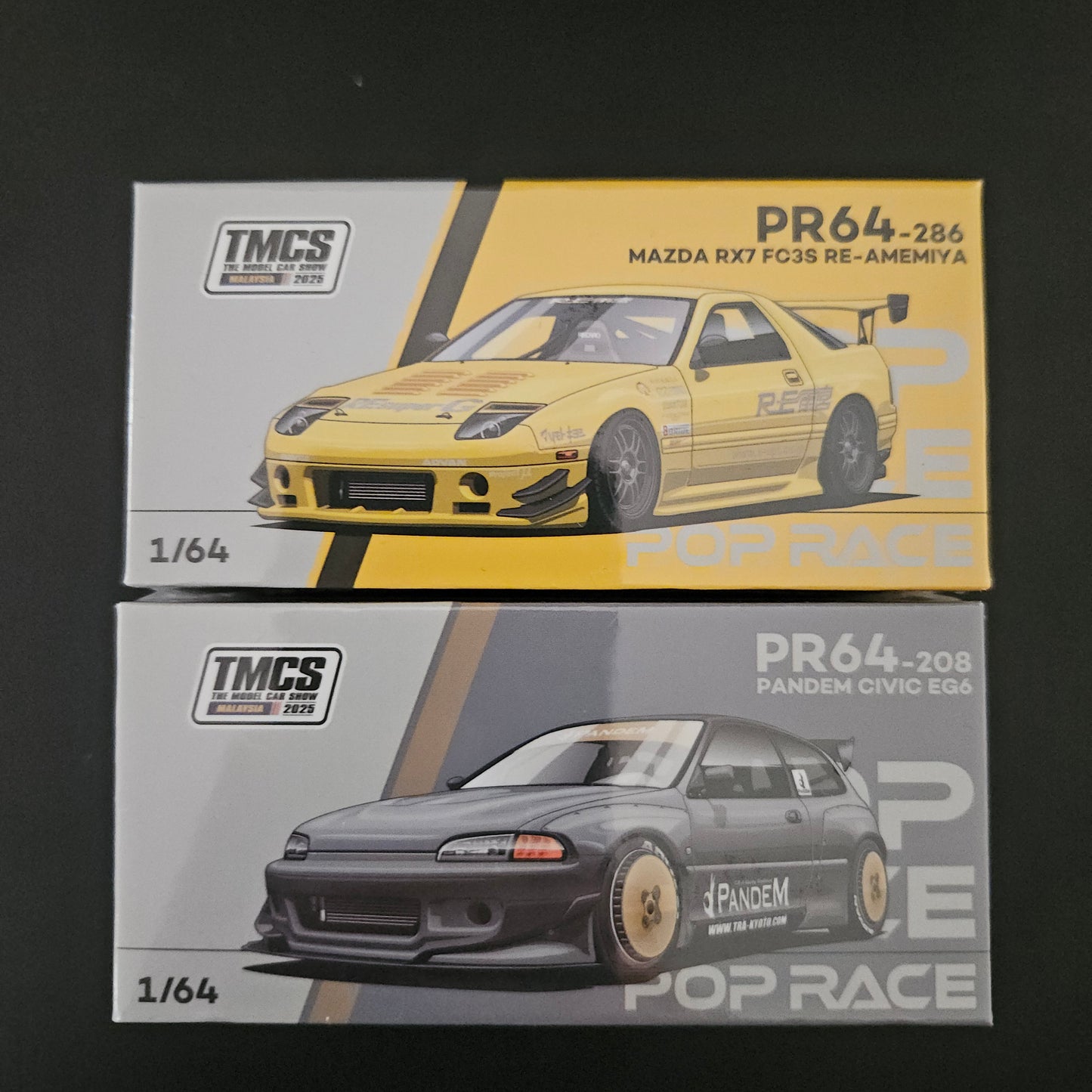 Pop Race x TMCS MY64 Exclusive RX-7 & Civic