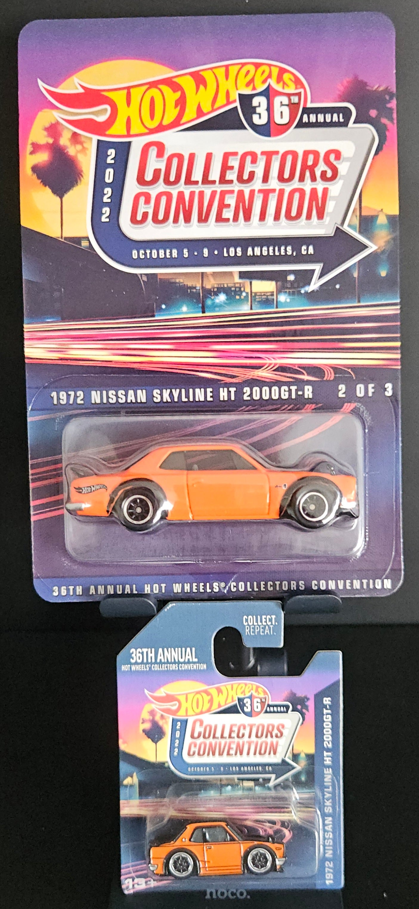 Hot Wheels 36th Collectors Convention 1972 Nissan Skyline H/T 2000GTR with Pin