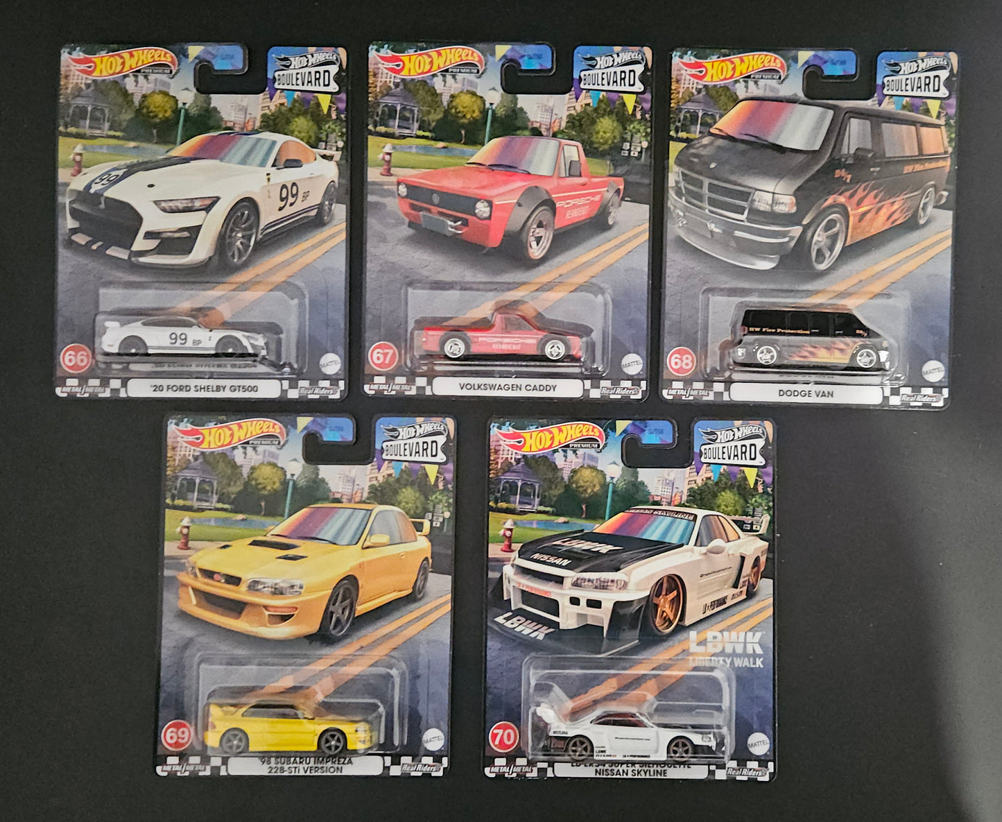 Hot Wheels Premium - Boulevard 66-70 Full Set
