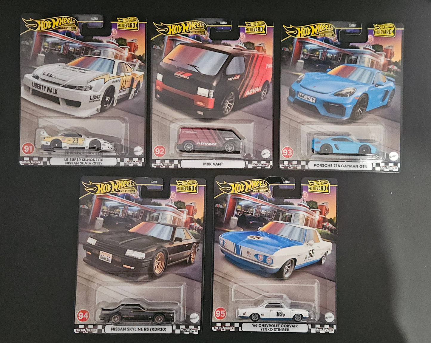Hot Wheels Premium - Boulevard 91-95 Full Set