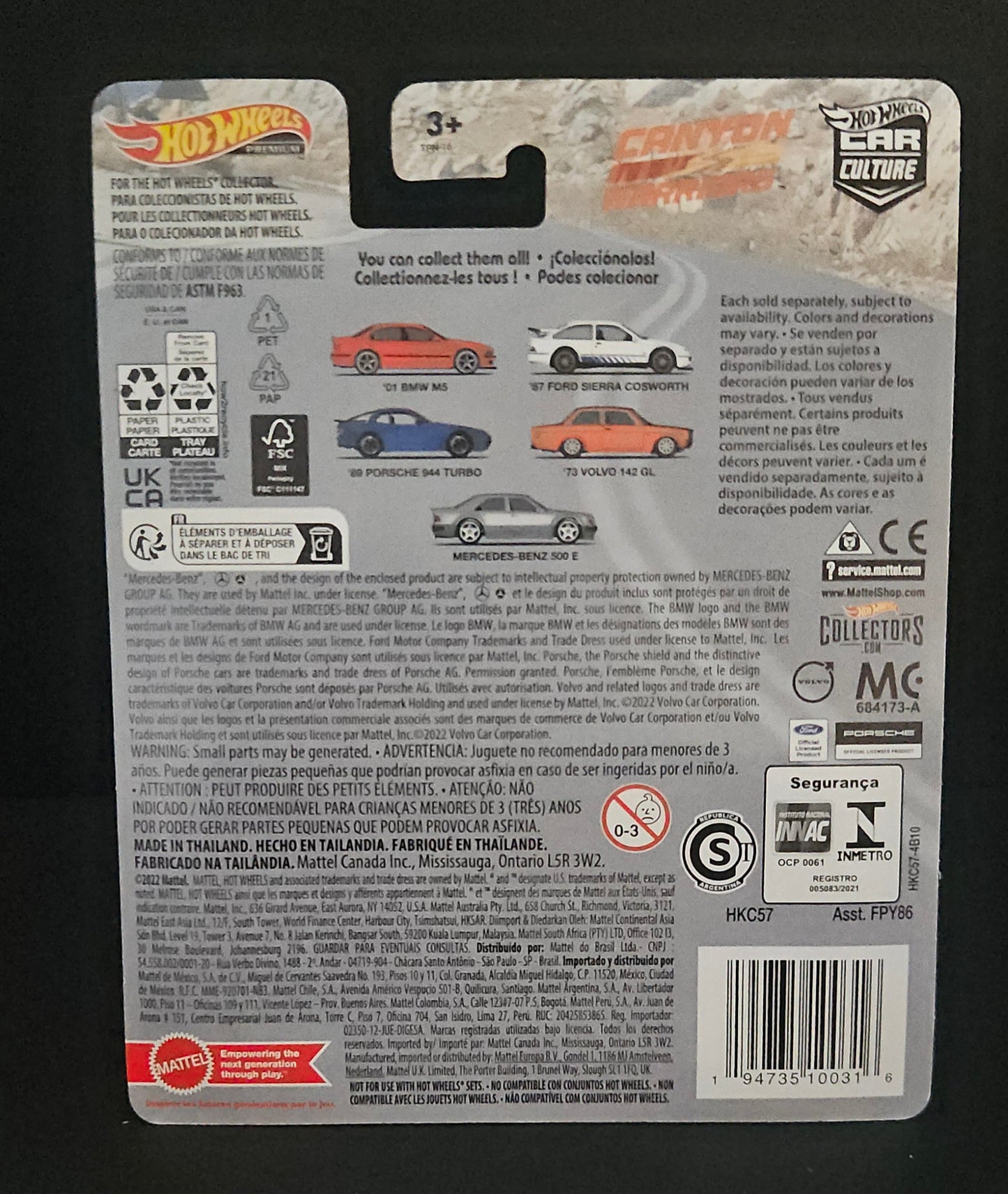 Hot Wheels Canyon Warriors Mercedes-Benz 500 E - CHASE