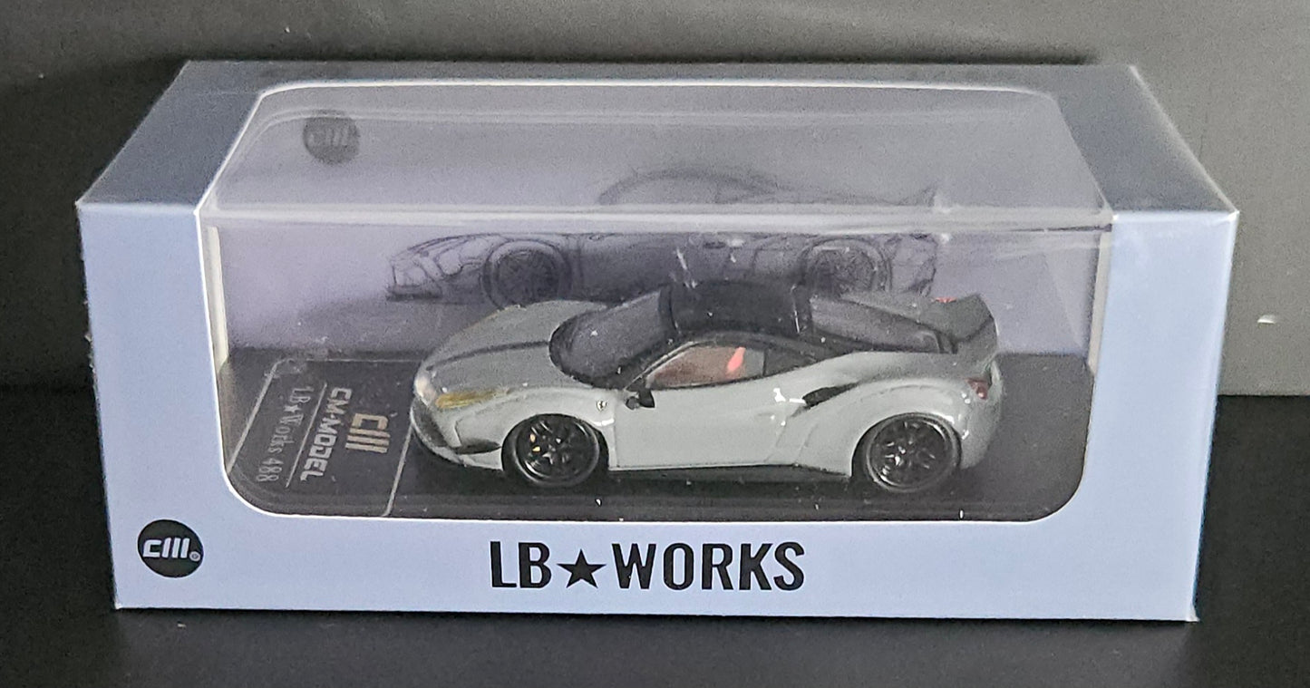 CM Model LB Works Ferrari 488 - Grey