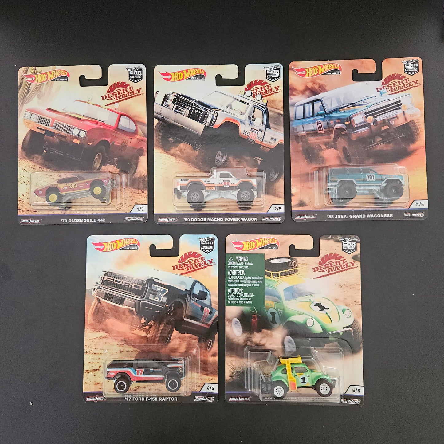 Hot Wheels Premium - Desert Rally Full Set - Circa 2020