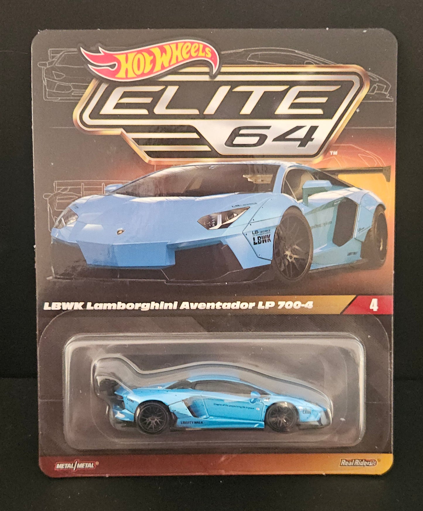 Hot Wheels Elite 64 LBWK Lamborghini Aventador LP 700-4