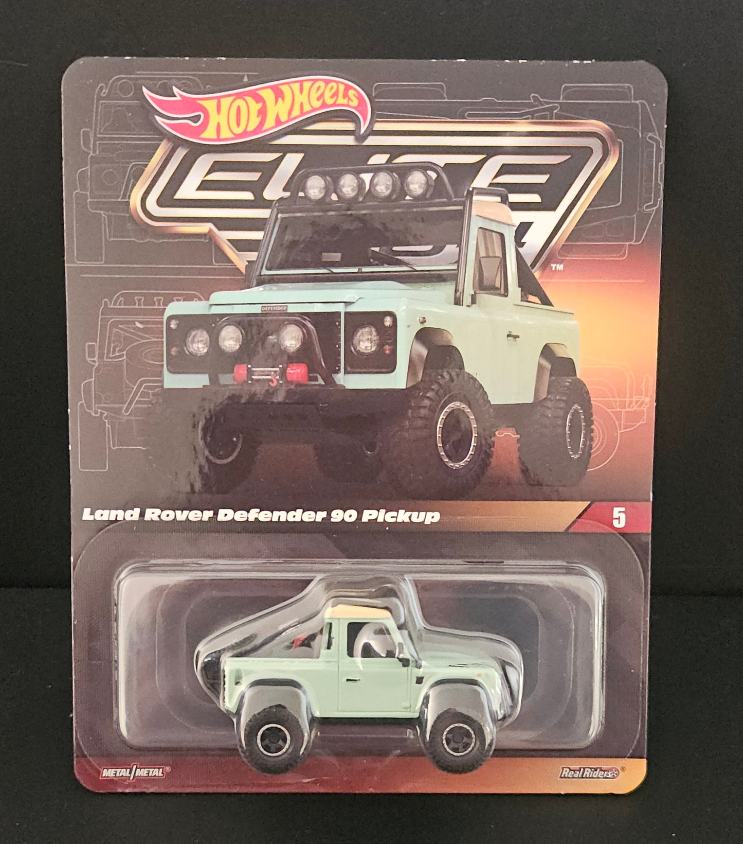 Hot Wheels Elite 64 Land Rover Defender 90 Pickup