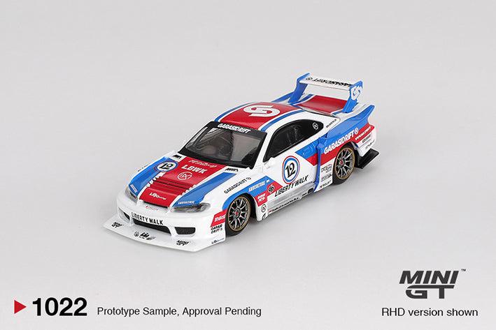 MiniGT Nissan S15 Silvia LB-Super Silhouette - GARASDRIFT x LBWK 2025 - #1022