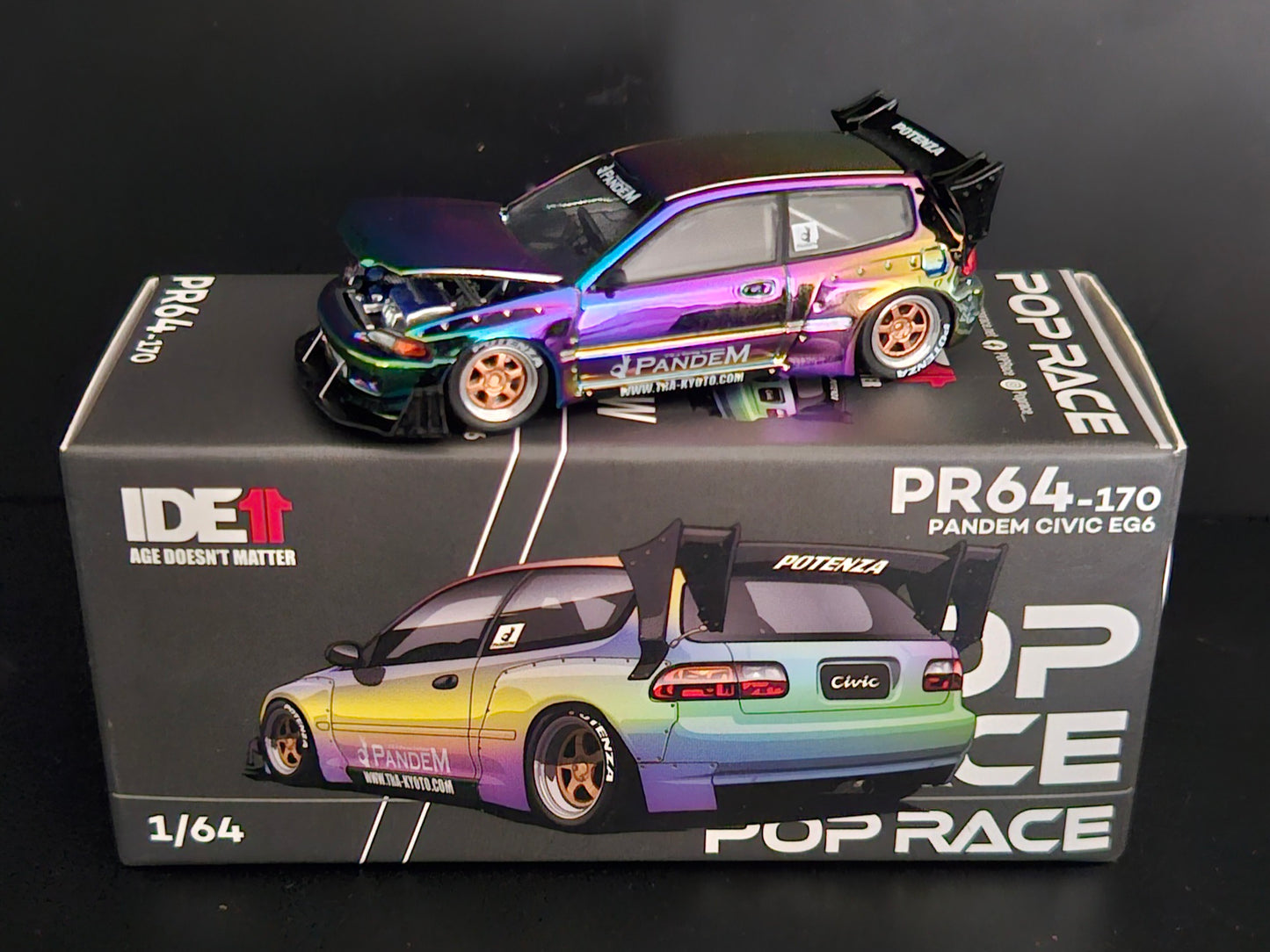 Pop Race 2024 Indonesian Diecast Expo Pandem Civic EG6 - PR64-170