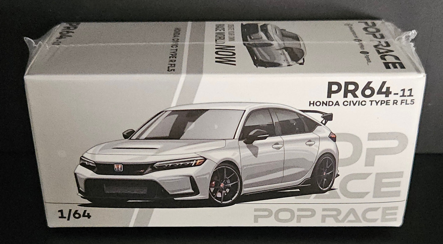 Pop Race White Honda Civic Type R FLS - PR64-11