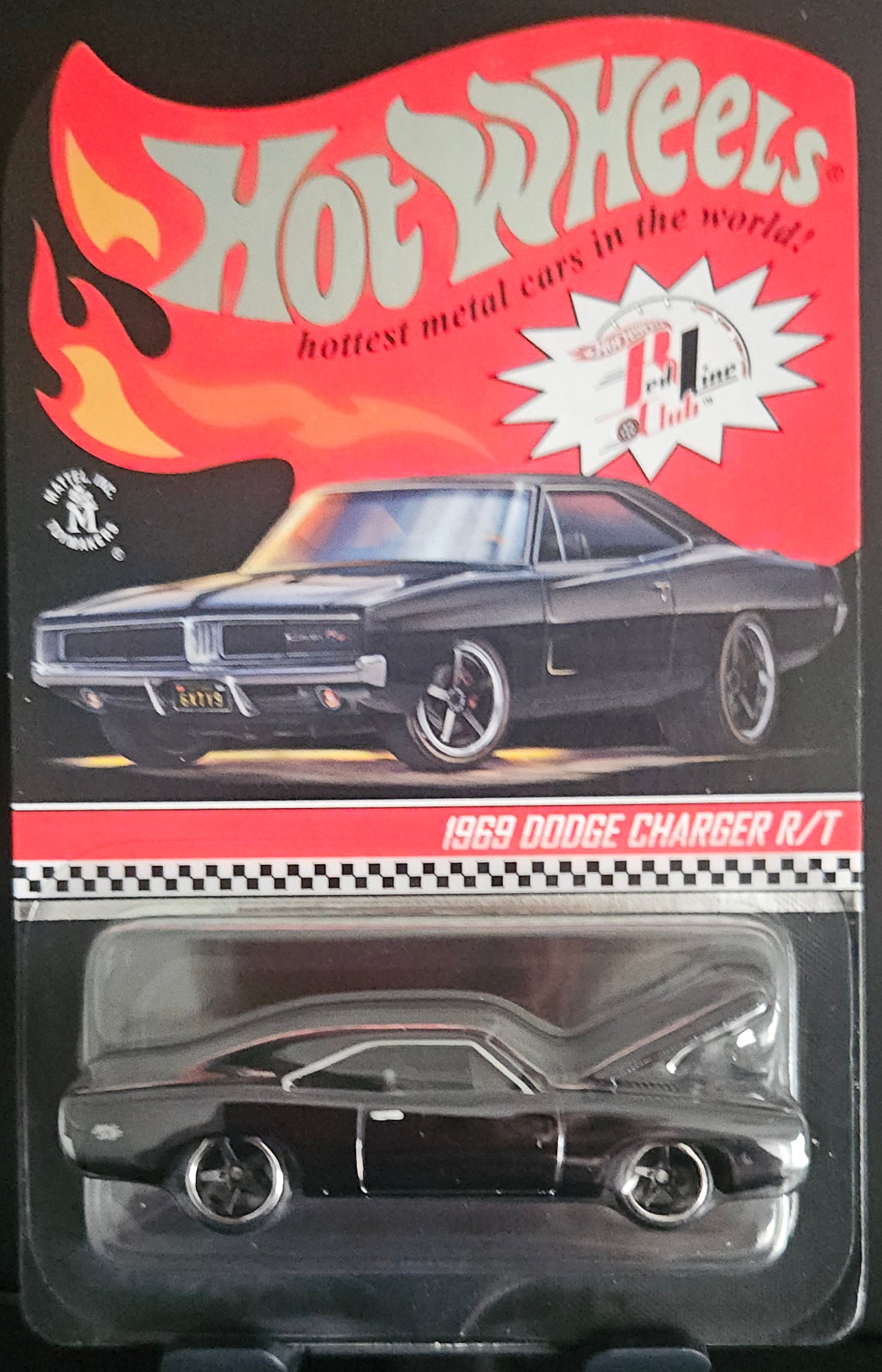 Hot Wheels RLC Black 1969 Dodge Charger R/T