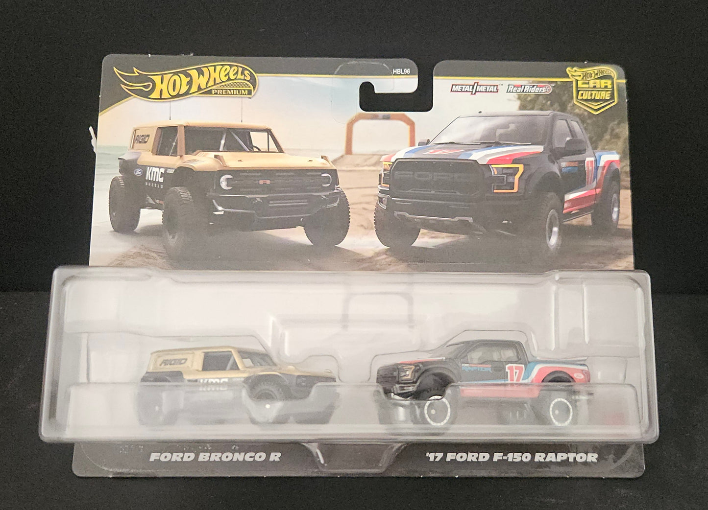Hot Wheels Twin Pack - Ford Bronco R / '17 Ford F-150 Raptor