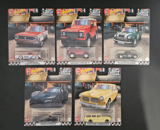 Hot Wheels Premium - Boulevard 46-50 Full Set