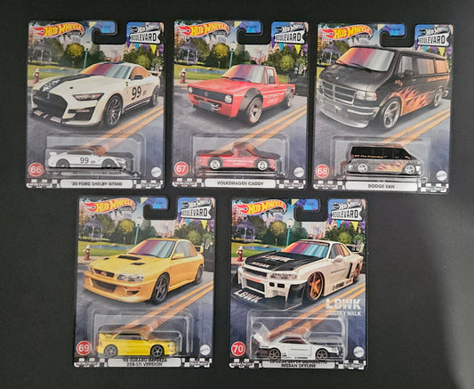 Hot Wheels Premium - Boulevard 66-70 Full Set