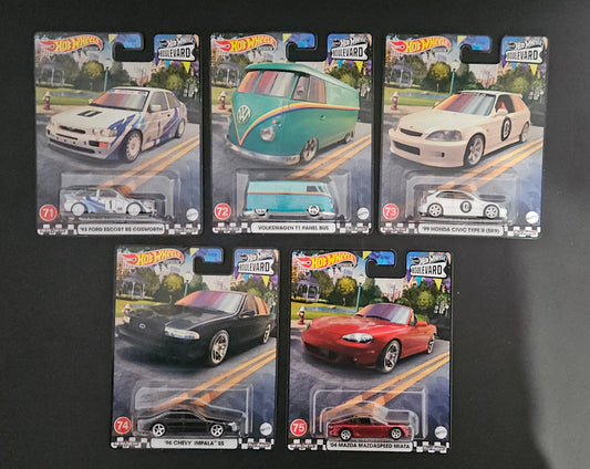 Hot Wheels Premium - Boulevard 71-75 Full Set