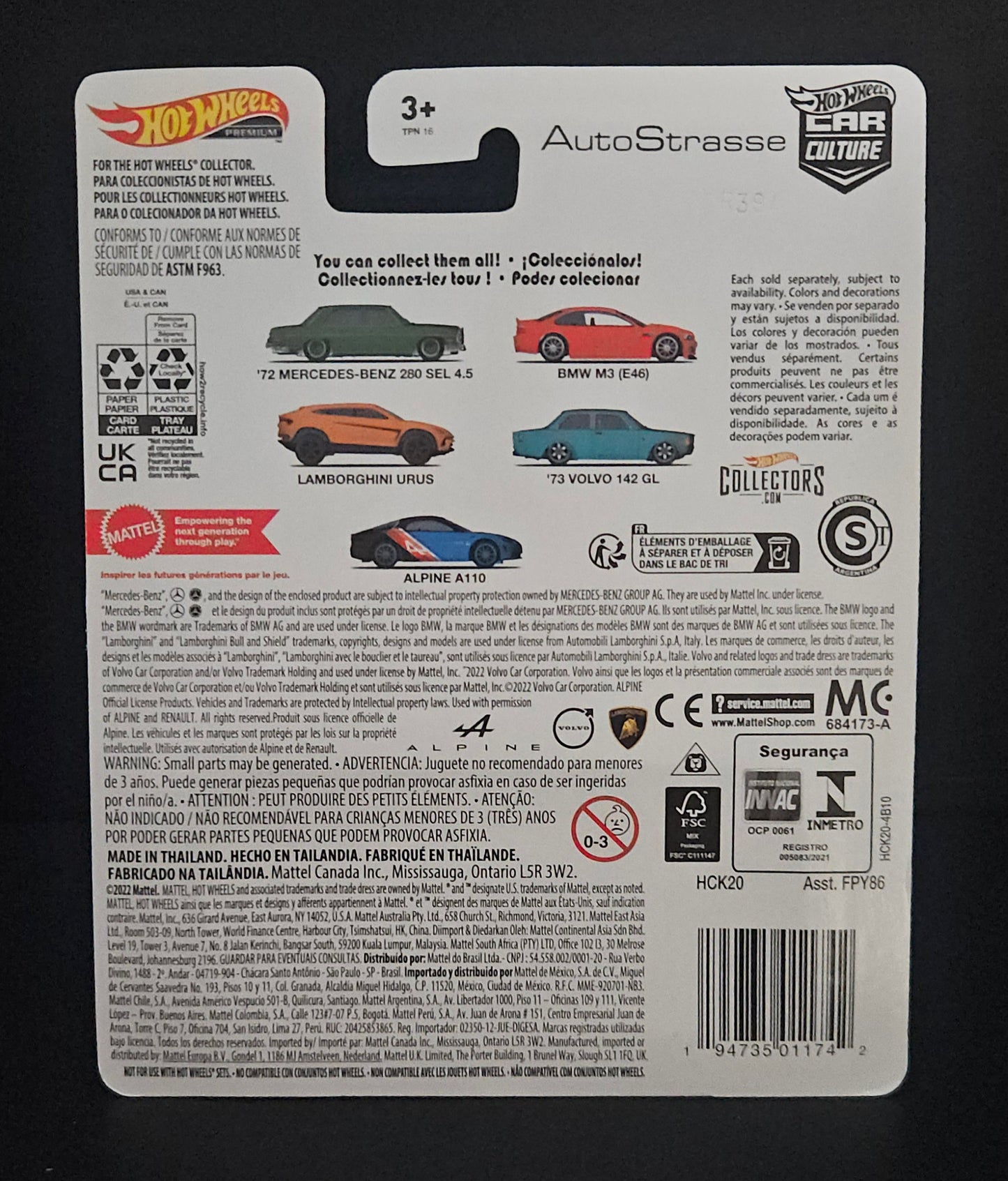 Hot Wheels AutoStrasse '73 Volvo 142 GL - CHASE