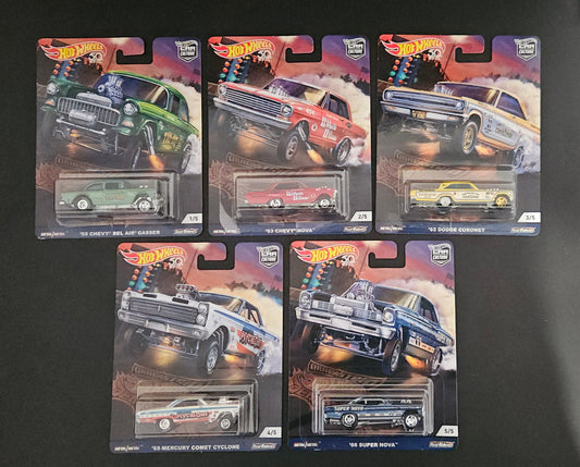 Hot Wheels Premium - Drag Strip Demons Full Set - Circa 2019