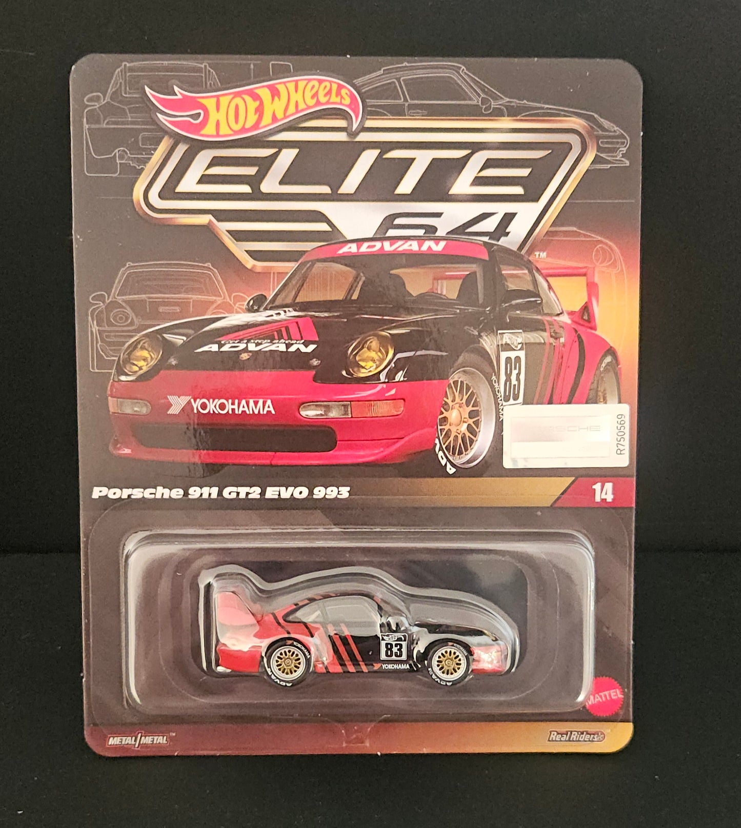 Hot Wheels Elite 64 Porsche 911 GT2 Evo 993