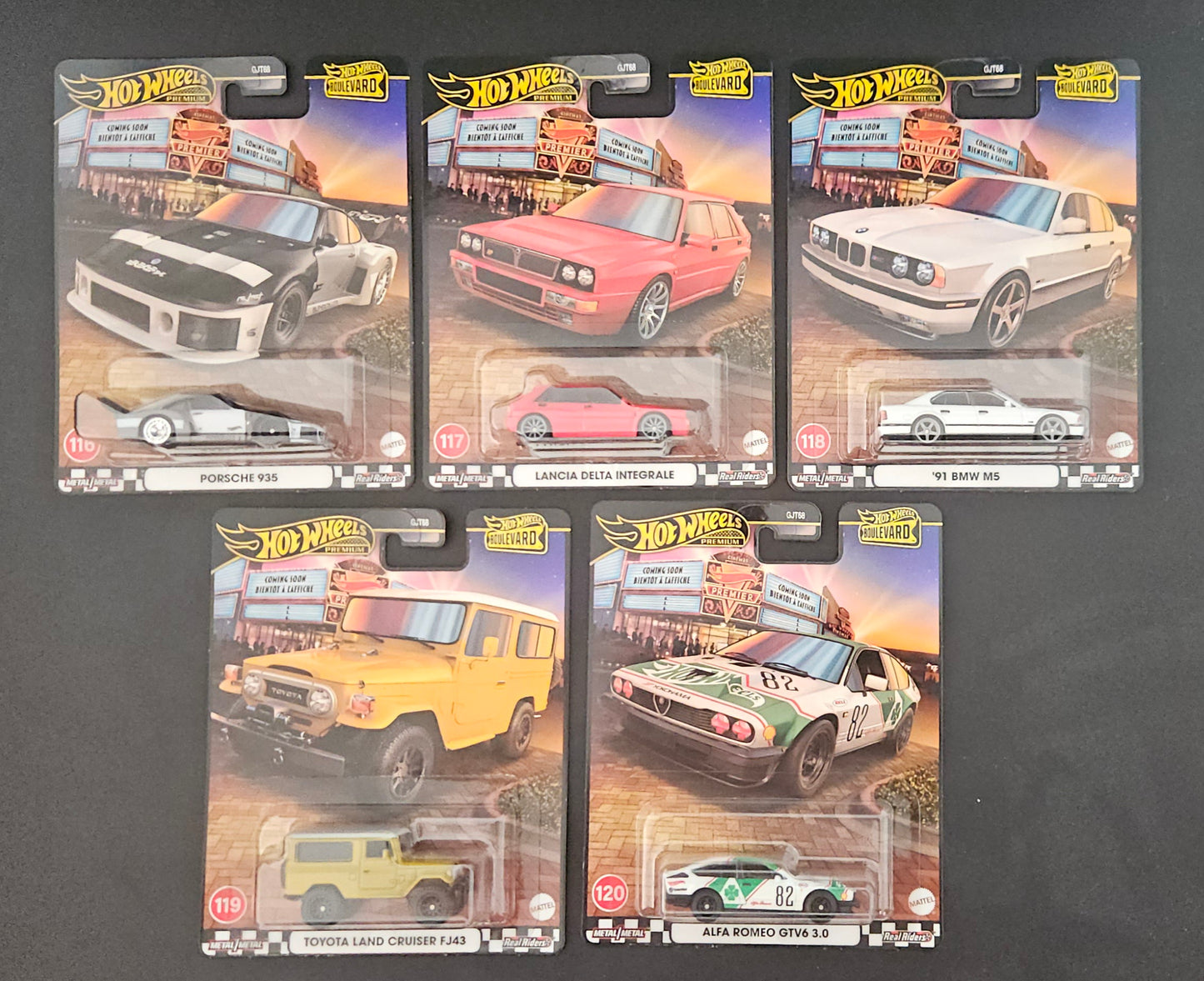 Hot Wheels Premium - Boulevard 116-120 Full Set