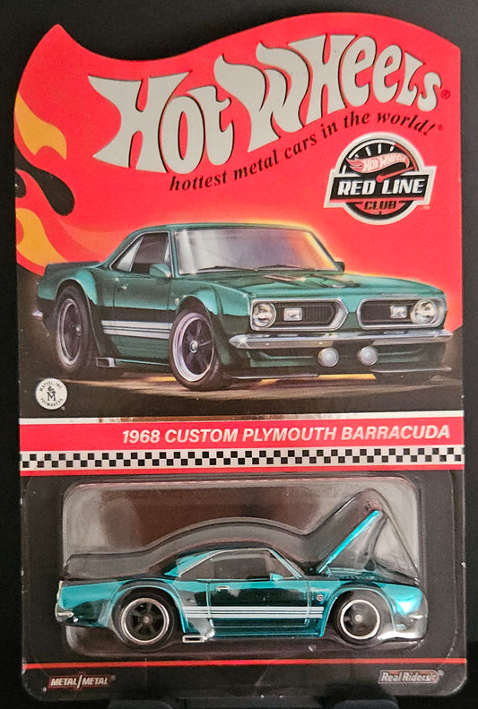 Hot Wheels RLC Green 1968 Custom Plymouth Barracuda