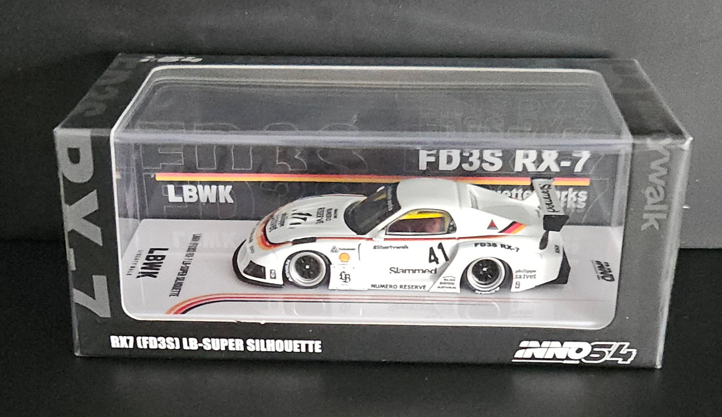 Inno64 Mazda RX7 FD3S LB Super Silhouette - White