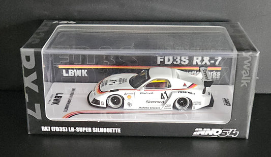 Inno64 Mazda RX7 FD3S LB Super Silhouette - White