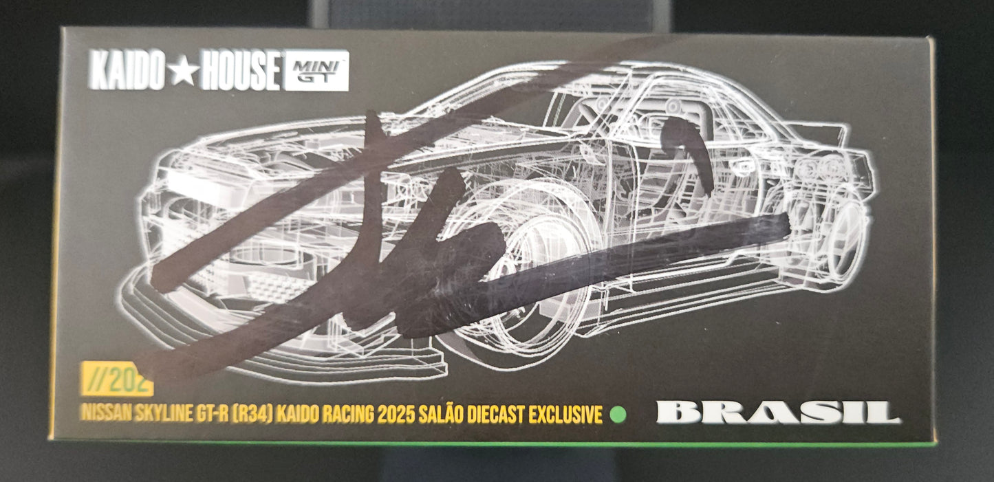 Kaido House Nissan Skyline GT-R (R34) Kaido Racing 2025 Salao Diecast Exclusive - KHMG202