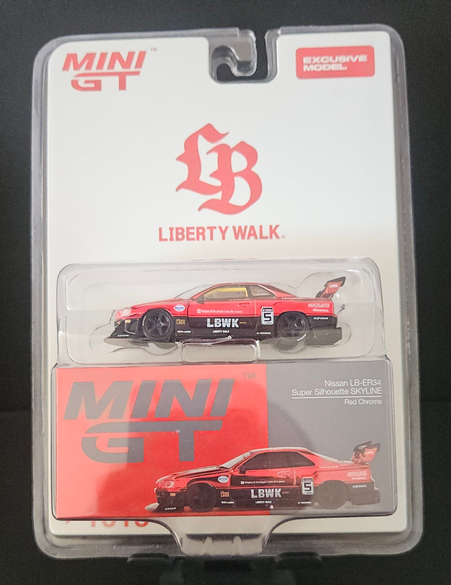 MiniGT Liberty Walk Tour Brazil 2025 Exclusive Nissan LB-ER34 Super Silhouette - #1015