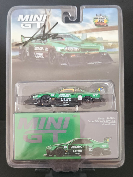 MiniGT Brazil Salao Diecast 6 2025 Exclusive Nissan LB-ER34 Super Silhouette - #1016