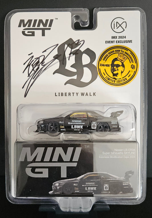 MiniGT Indonesia Modification Expo Nissan LB-ER34 - SIGNED