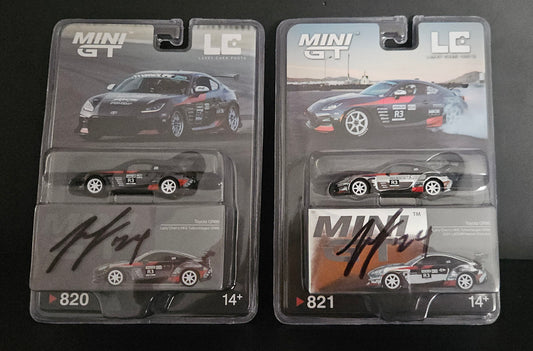 MiniGT Larry Chen Toyota GR86 - #820 & #831 - LADC Petersen Exclusive