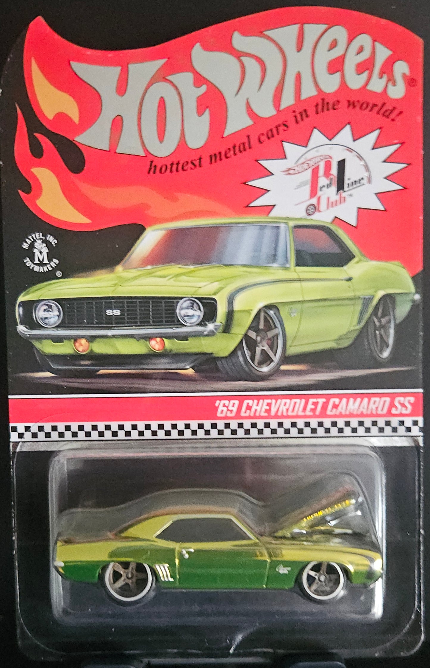 Hot Wheels RLC Green '69 Chevrolet Camaro SS