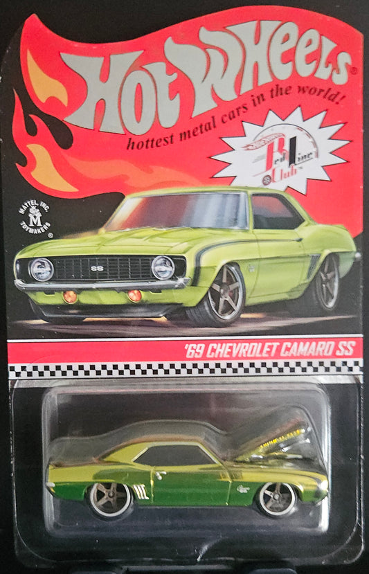 Hot Wheels RLC Green '69 Chevrolet Camaro SS