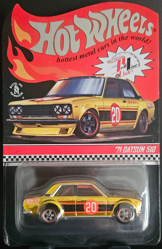 Hot Wheels RLC Gold '71 Datsun 510