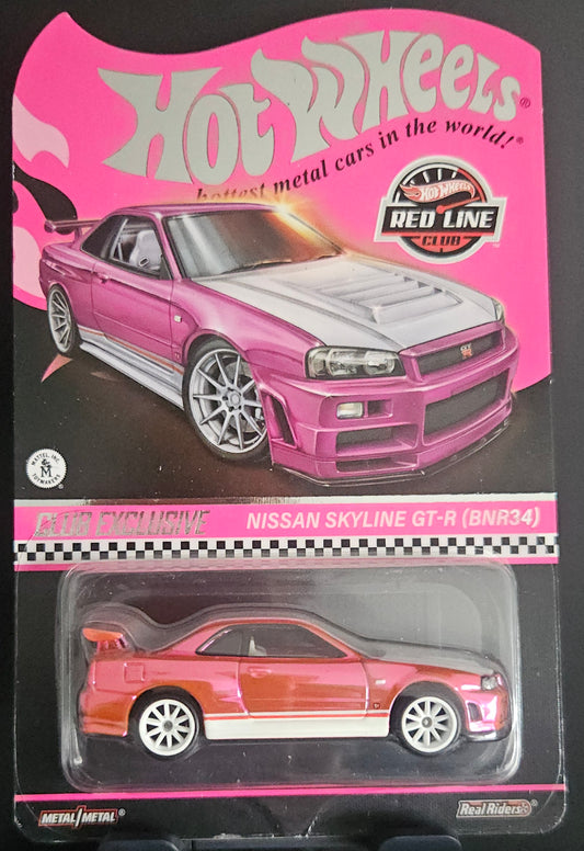 Hot Wheels RLC Pink Nissan Skyline GTR BNR34