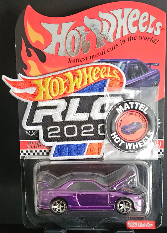 Hot Wheels RLC Purple Nissan Skyline GT-R BNR34 with Patch and Pin