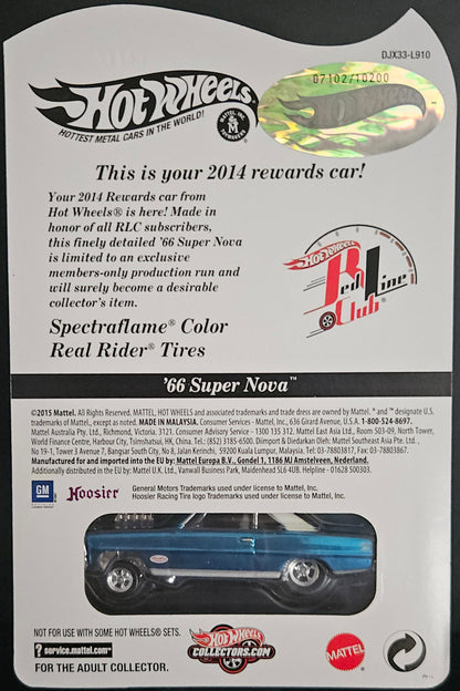 Hot Wheels RLC Rewards '66 Super Nova
