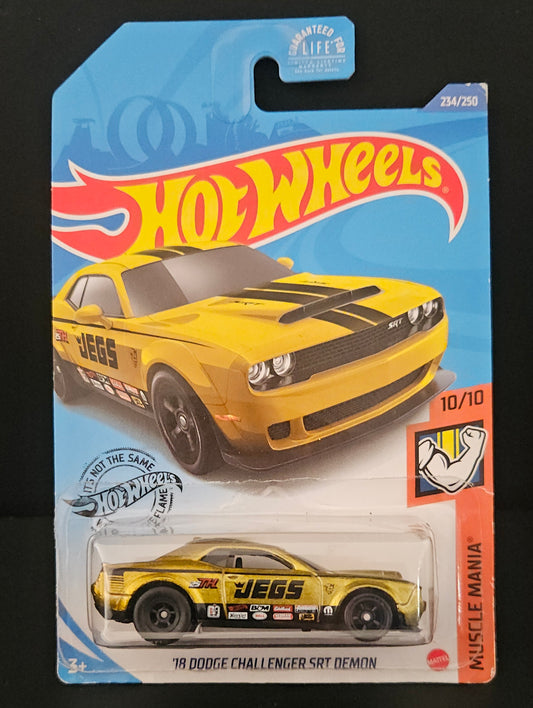 Hot Wheels Super Treasure Hunt - '18 Dodge Challenger SRT Demon JEGS