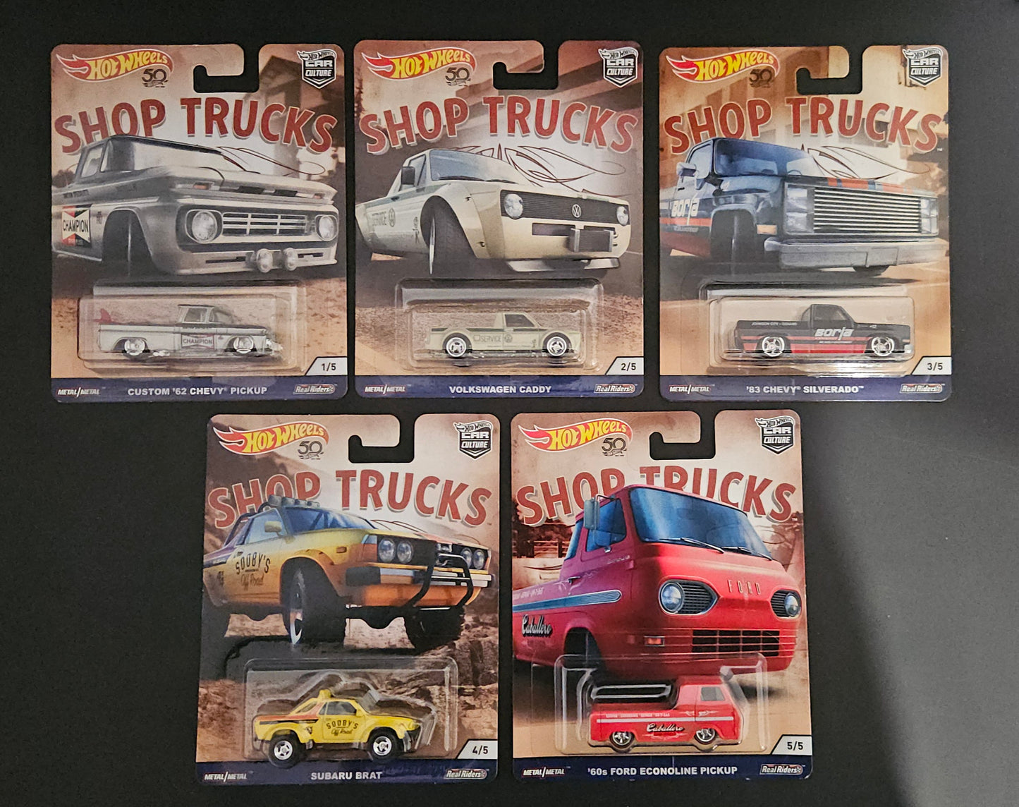 Hot Wheels Premium - Shop Trucks Full Set (2018)