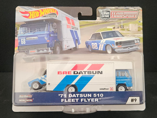 Hot Wheels Transporter #9- '71 Datsun 510 / Fleet Flyer