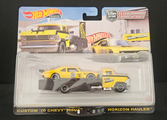 Hot Wheels Transporter Legends Tour - Custom '70 Chevy Nova / Horizon Hauler