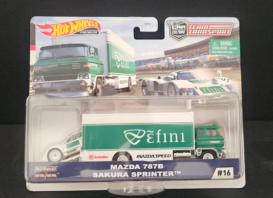 Hot Wheels Transporter #16 - Mazda 787B / Sakura Sprinter