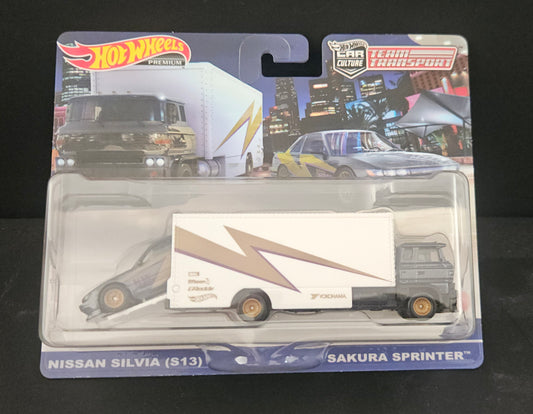 Hot Wheels Transporter #52 - Nissan Silvia (S13) / Sakura Sprinter