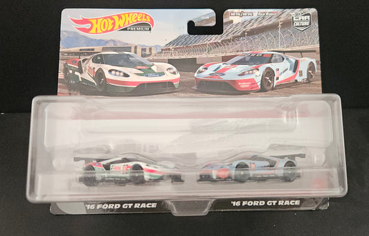 Hot Wheels Twin Pack - '16 Ford GT Race / '16 Ford GT Race
