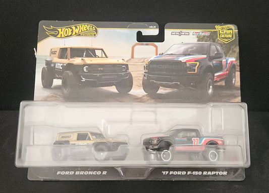 Hot Wheels Twin Pack - Ford Bronco R / '17 Ford F-150 Raptor
