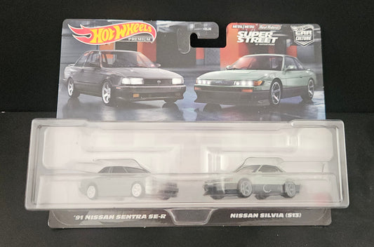 Hot Wheels Twin Pack - '91 Nissan Sentra SE-R / Nissan Silvia (S13)